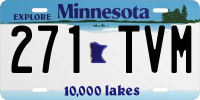 MN license plate 271TVM