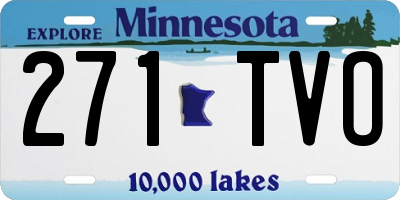 MN license plate 271TVO