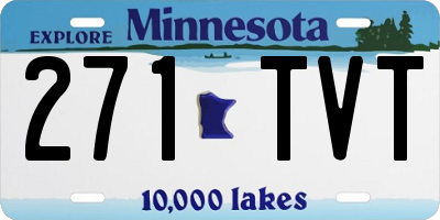 MN license plate 271TVT