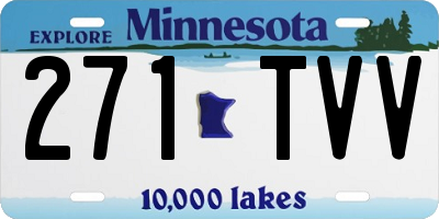MN license plate 271TVV