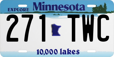 MN license plate 271TWC