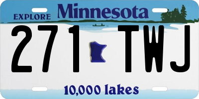 MN license plate 271TWJ