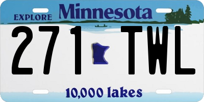 MN license plate 271TWL