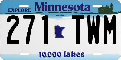MN license plate 271TWM