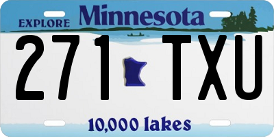 MN license plate 271TXU