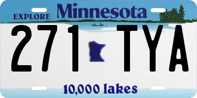 MN license plate 271TYA