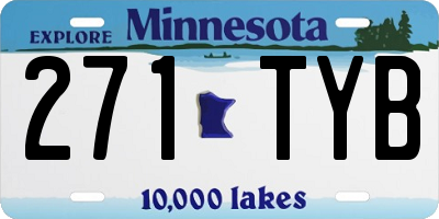 MN license plate 271TYB