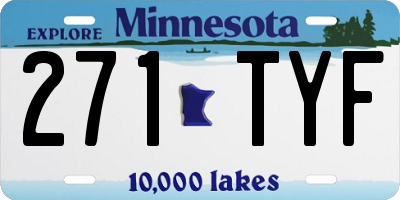 MN license plate 271TYF