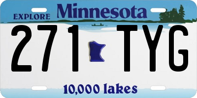 MN license plate 271TYG