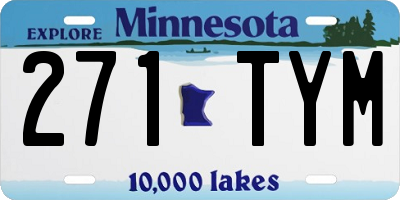 MN license plate 271TYM