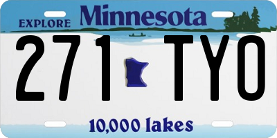 MN license plate 271TYO