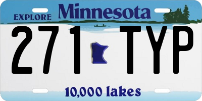 MN license plate 271TYP