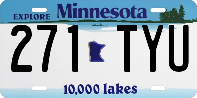 MN license plate 271TYU