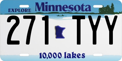MN license plate 271TYY