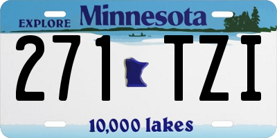 MN license plate 271TZI