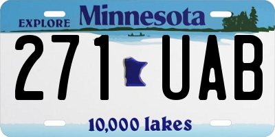 MN license plate 271UAB