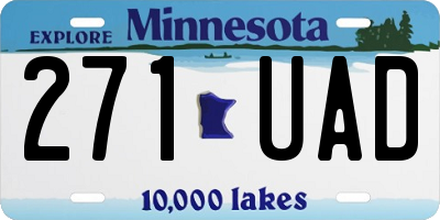 MN license plate 271UAD