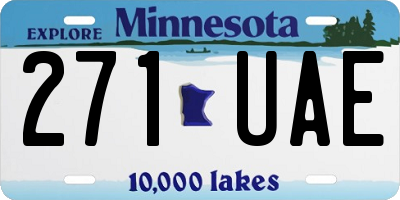 MN license plate 271UAE