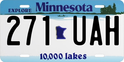 MN license plate 271UAH