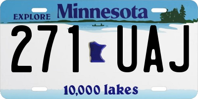 MN license plate 271UAJ