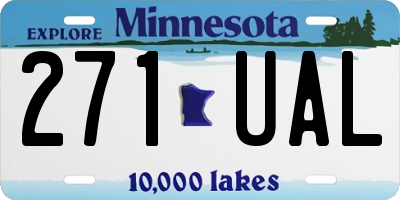 MN license plate 271UAL