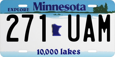 MN license plate 271UAM