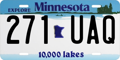 MN license plate 271UAQ