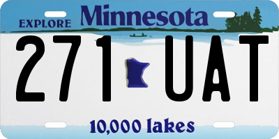 MN license plate 271UAT