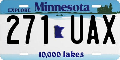 MN license plate 271UAX