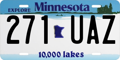 MN license plate 271UAZ