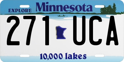 MN license plate 271UCA