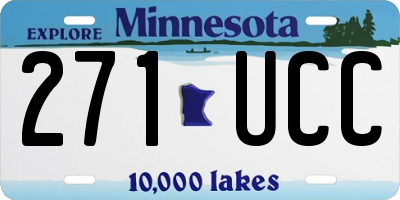 MN license plate 271UCC