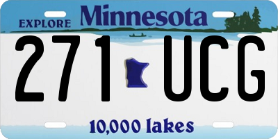MN license plate 271UCG