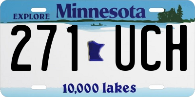 MN license plate 271UCH