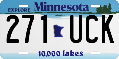 MN license plate 271UCK