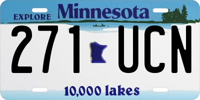 MN license plate 271UCN