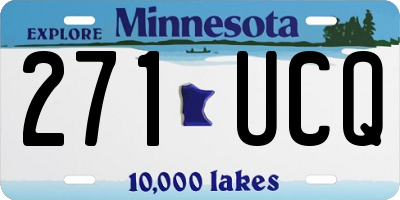 MN license plate 271UCQ