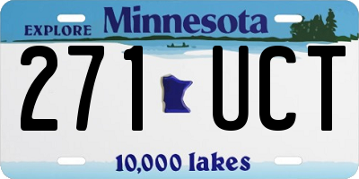 MN license plate 271UCT