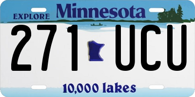 MN license plate 271UCU