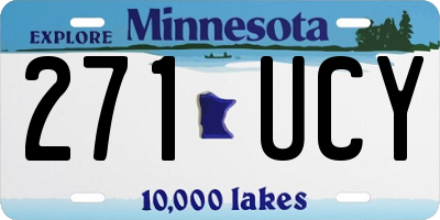 MN license plate 271UCY