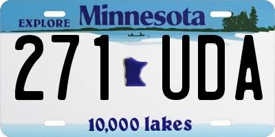 MN license plate 271UDA
