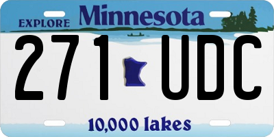 MN license plate 271UDC
