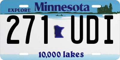 MN license plate 271UDI