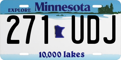 MN license plate 271UDJ