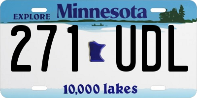 MN license plate 271UDL