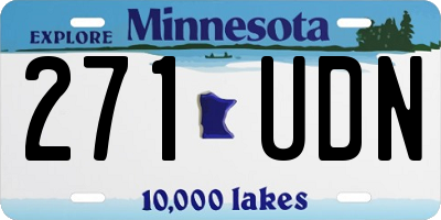 MN license plate 271UDN