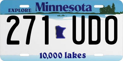 MN license plate 271UDO