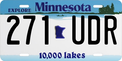 MN license plate 271UDR