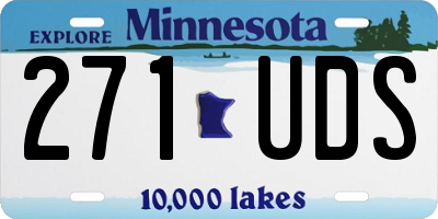 MN license plate 271UDS