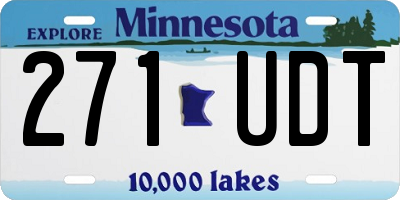 MN license plate 271UDT